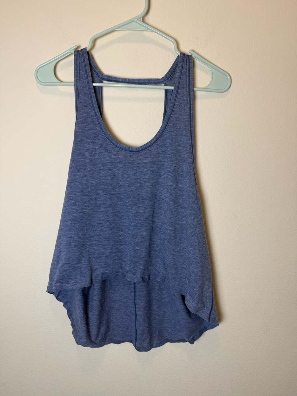 Lululemon Intended Tank Size 6 Heathered Dark Cobalt Blue